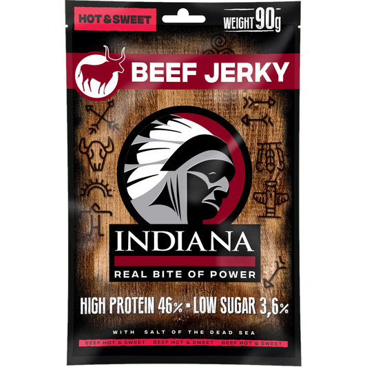 Beef Jerky - Suszona wołowina Hot & Sweet 90g