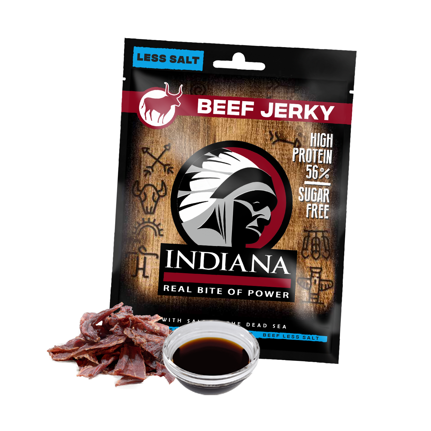 Beef Jerky - Suszona wołowina Less Salt 25g