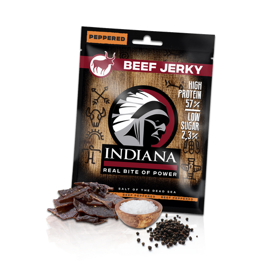 Beef Jerky - Suszona wołowina Peppered 25g